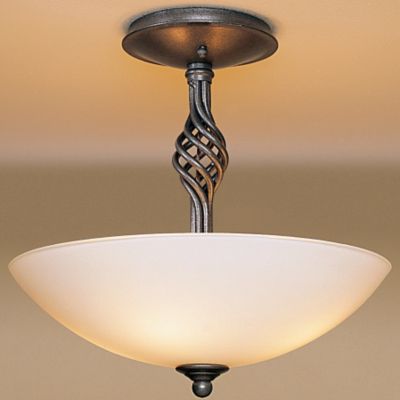 Twist Basket Semi-Flushmount by Hubbardton Forge