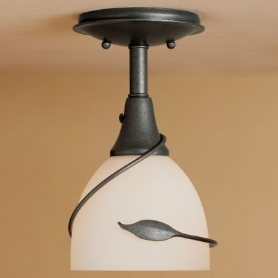 Forged Leaf Semi-Flushmount by Hubbardton Forge