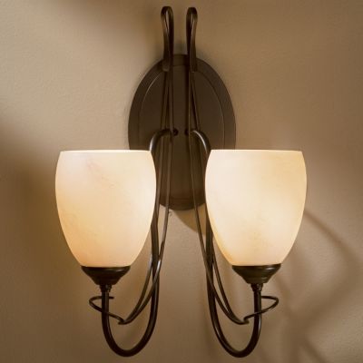 Trellis Two Light Wall Sconce With Glass by Hubbardton Forge