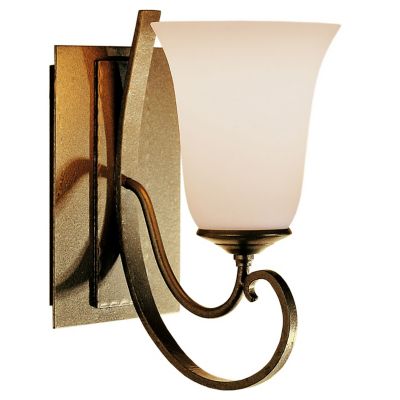Scroll Single Line Wall Sconce with Glass by Hubbardton