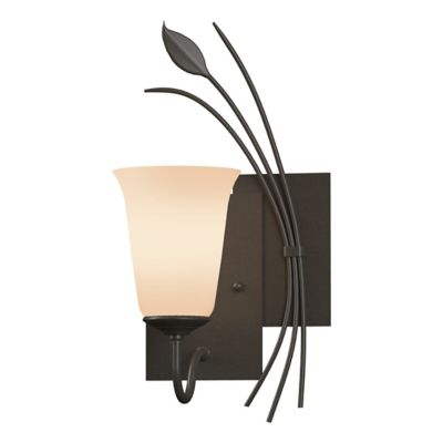 Two Panels With Forged Leaf Wall Sconce by Hubbardton Forge