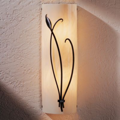 Forged Leaf And Stems Outdoor Sconce by Hubbardton Forge