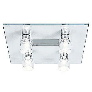 Fly Four Light Square Flushmount by De Majo