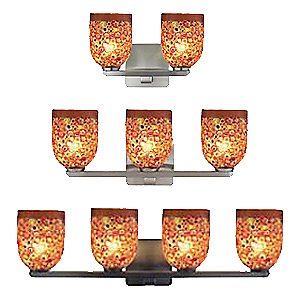 Fantasia Belle Klimt Amber Small Bath Bar by Oggetti Luce
