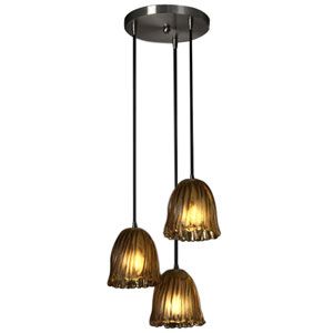 Veneto Luce 3 Light Cluster Pendant by Justice Design Group