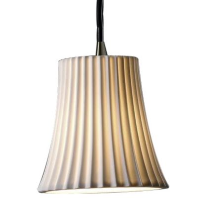 Limoges Mini Round Flared Pendant by Justice Design Group