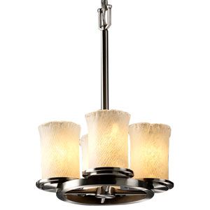 Veneto Luce Dakota Straight Stem Ring Chandelier by Justice Design Group