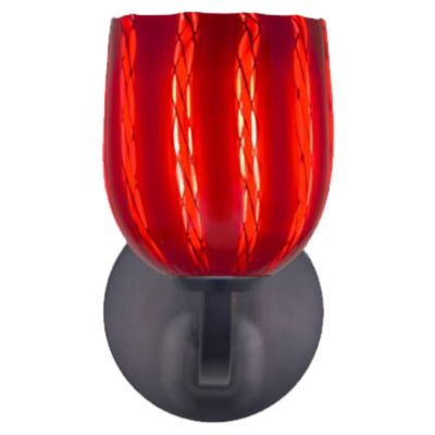 Bimbi Red Reticello Rondo Wall Sconce by Oggetti Luce