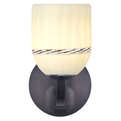 Bimbi White Band Rondo Wall Sconce by Oggetti Luce