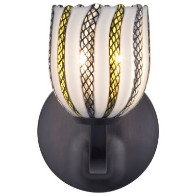Bimbi White Reticello Rondo Wall Sconce by Oggetti Luce