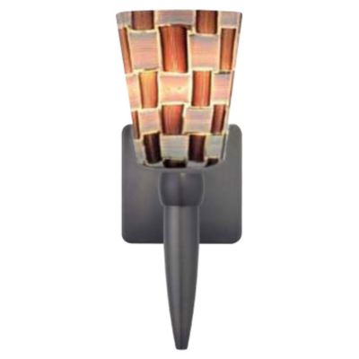 Carnevale Check Amethyst and White Wall Torch by Oggetti Luce