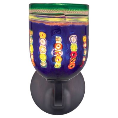 Fantasia Belle Rondo Dolphin Blue Wall Sconce by Oggetti Luce