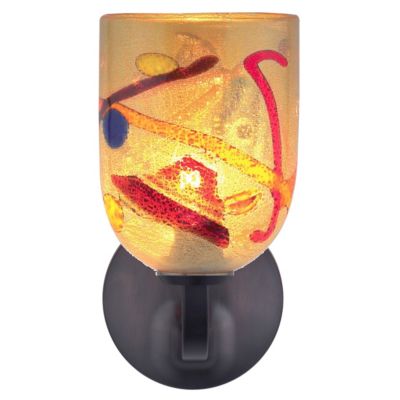 Fantasia Belle Kandinsky Gold Rondo Wall Sconce by Oggetti Luce
