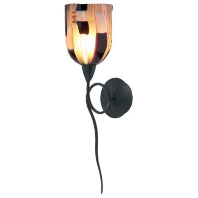 Fantasia Belle Black Ribbon Small Shade Wall Sconce by Oggetti Luce