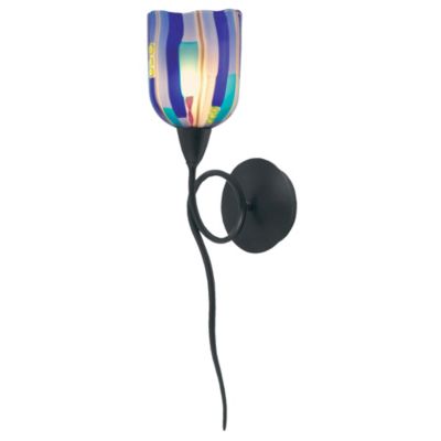 Fantasia Belle Blue Ribbon Short Wall Sconce by Oggetti Luce
