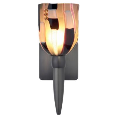 Fantasia Belle Black Ribbon Torch Wall Sconce by Oggetti Luce