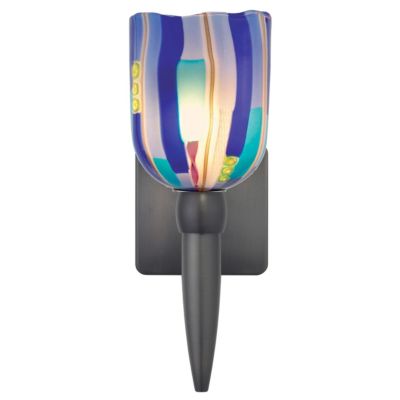 Fantasia Belle Blue Ribbon Torch Wall Sconce by Oggetti Luce