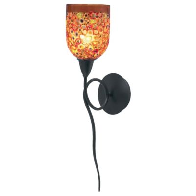 Fantasia Belle Klimt Amber Short Wall Sconce by Oggetti Luce