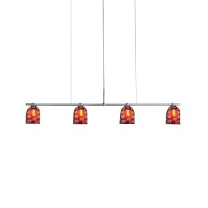 Fantasia Belle Amber Murrina Linear Suspension by Oggetti Luce