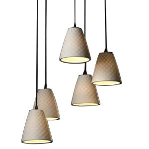 Limoges 5 Light Cluster Pendant by Justice Design