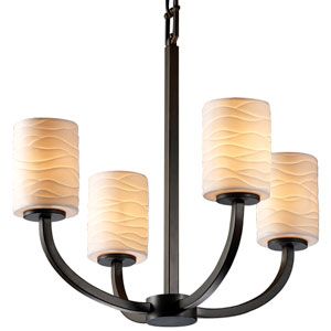 Limoges Arch Flat Rim Chandelier by Justice Design Group