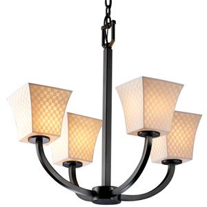 Limoges Arch Square Flared Chandelier by Justice Design Group