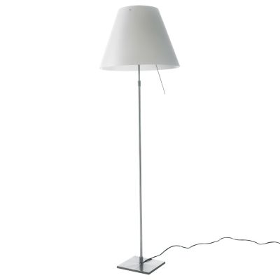 Costanza Grande Floor Lamp with Foot Dimmer by Luceplan