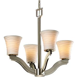 Limoges Bend Round Flared Chandelier by Justice Design Group