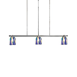 Fantasia Belle Blue Ribbon Linear Suspension by Oggetti Luce