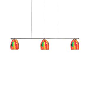 Fantasia Belle Harlequin Linear Suspension by Oggetti Luce