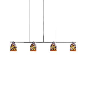 Fantasia Belle Linear Suspension Large-Klimt Multi by Oggetti Luce