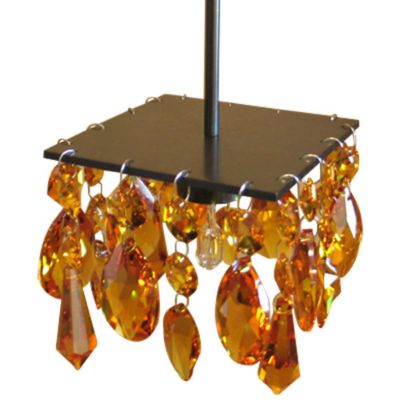 Cristello Amber Down Pendant by Bruck Lighting Systems