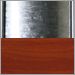 Galvanized with Mahogany