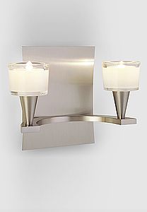 Ludwig 2-Light Wall Sconce No. 5582/2 by Holtkoetter