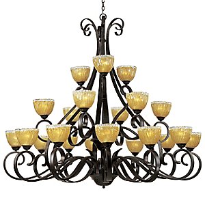 Barcelona 21 Light 3 Tier Chandelier by Maxim Lighting