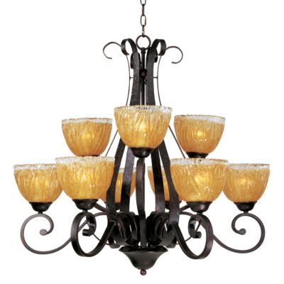 Barcelona 9 Light 2 Tier Chandelier by Maxim Lighting