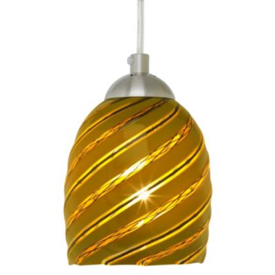 Bimbi Amber Spiral Pendant by Oggetti Luce