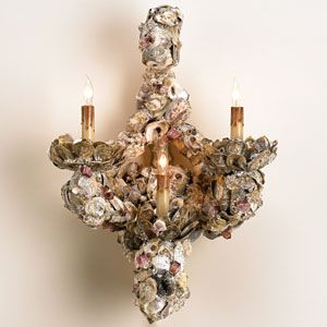 Oyster Shell Wall Sconce by Currey & Company