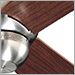 Brushed Steel with Mahogany