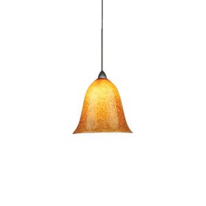 Amber Glass with Black Frits G592 Pendant Kit by WAC