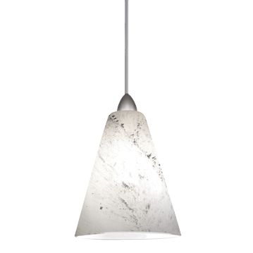 White Glass with Black Frits G591 Pendant Kit by WAC
