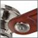 Brushed Nickel with Dark Cherry