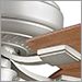 Satin Nickel with Walnut Reversible Blades
