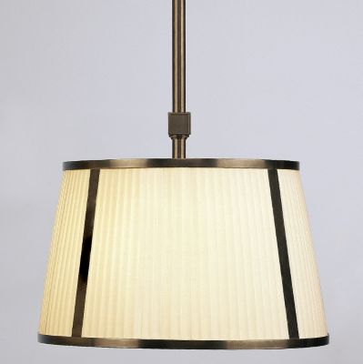 Chase 16 Inch Single Pendant with Framed Shade by Robert Abbey