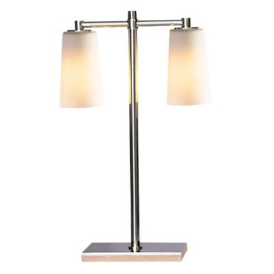 Nina 2-Light Downbridge Table Lamp by Robert Abbey