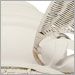 Textured White with Cream Wicker
