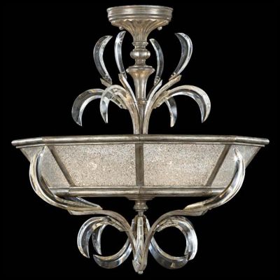 Beveled Arcs No. 704340 Semi Flushmount by Fine Art Lamps