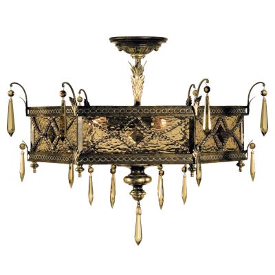 Brazilian No 606640 Semi Flushmount by Fine Arts Lamps
