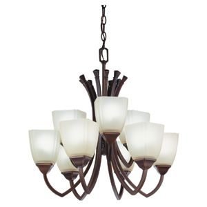 Piedmount 9 Light Chandelier by Lithonia Lighting