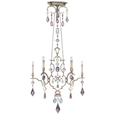 Encased Gems 6 Light Linear Chandelier by Fine Art Lamps